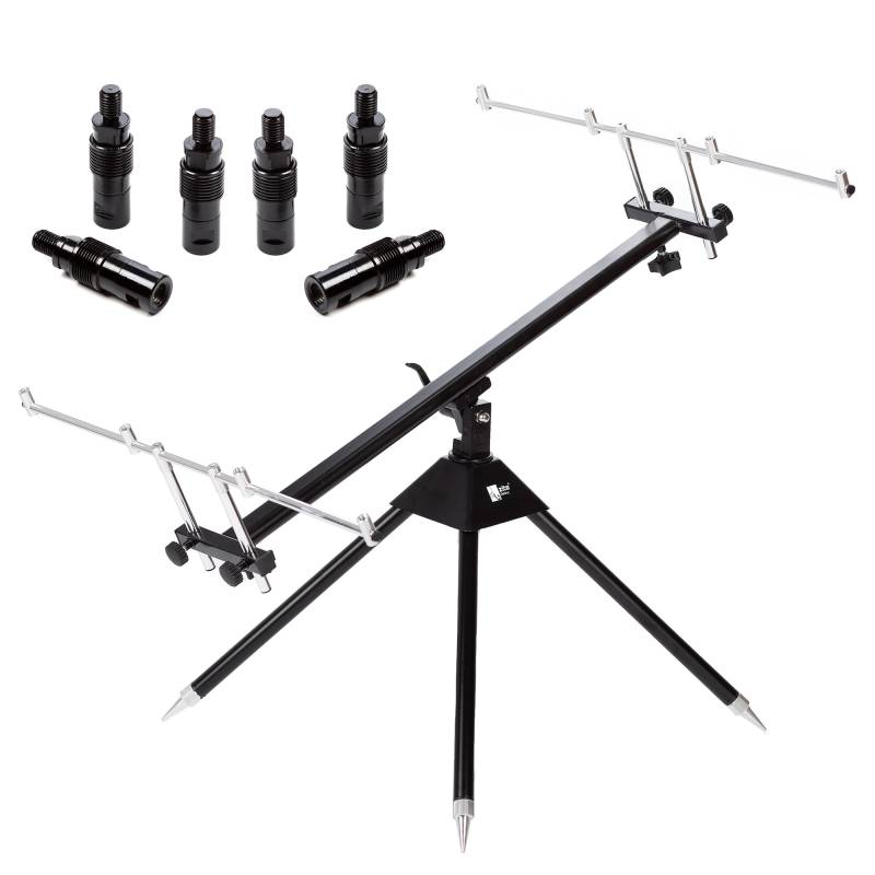 Zite Fishing Aluminum Rod Pod + 6x Schnellverschluss Adapter