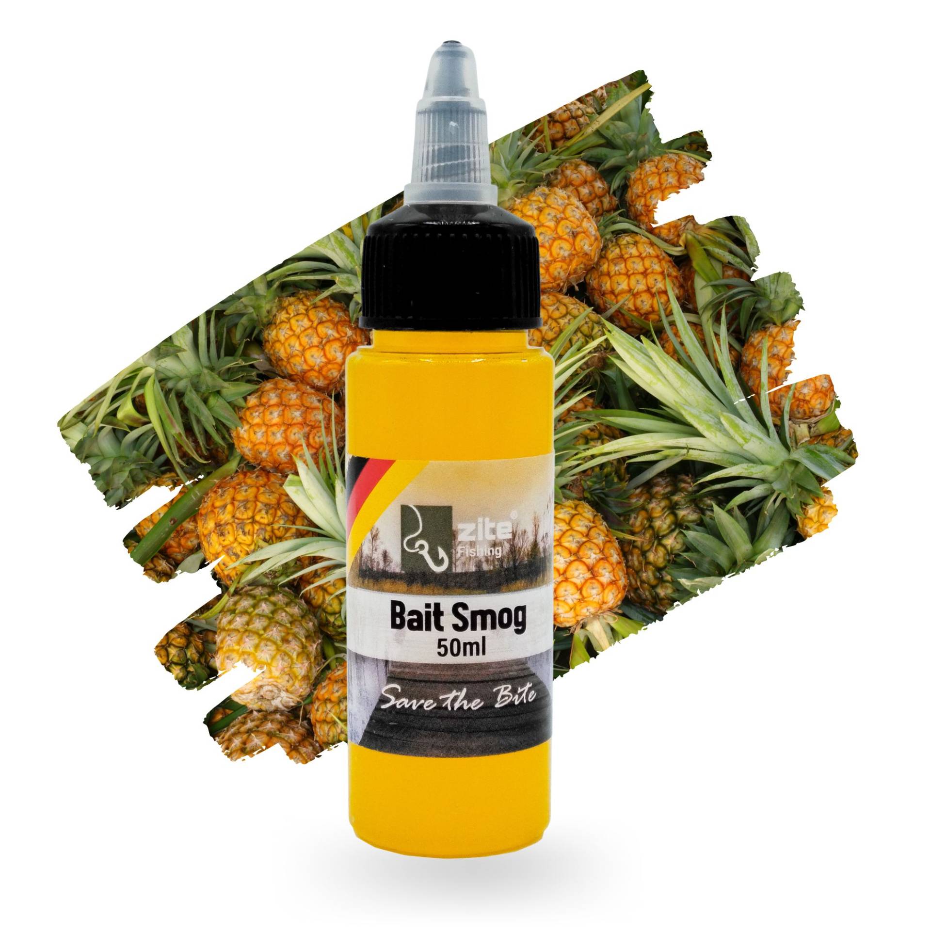 Zite Fishing Bait Smog UV-Aktiv Ananas Fluo gelb 50 ml - Lockmittel für Karpfenköder