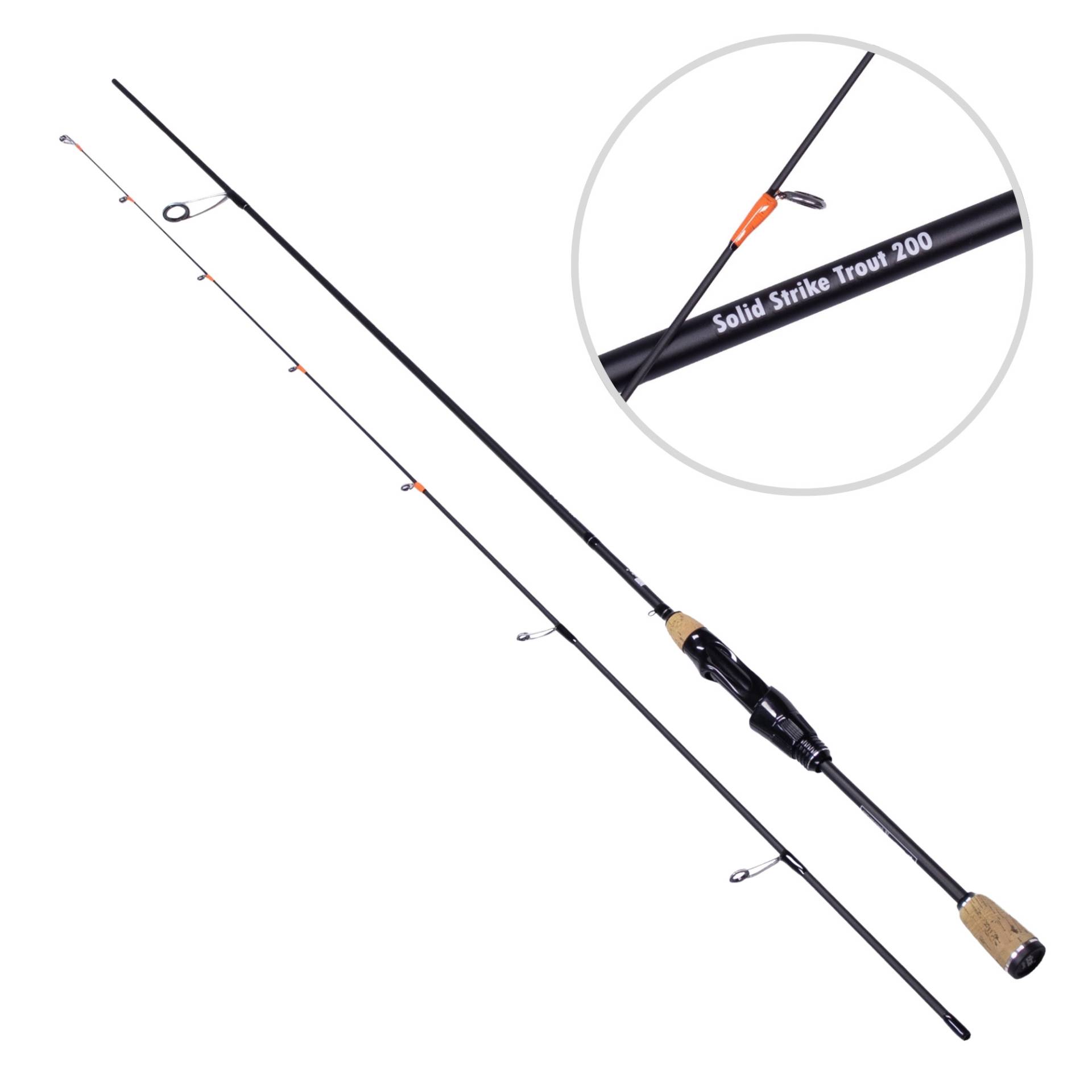 Ultra Light Forellen Gummiköder Rute Solid Tip UL Strike Forellenrute 0,5-3g 200cm
