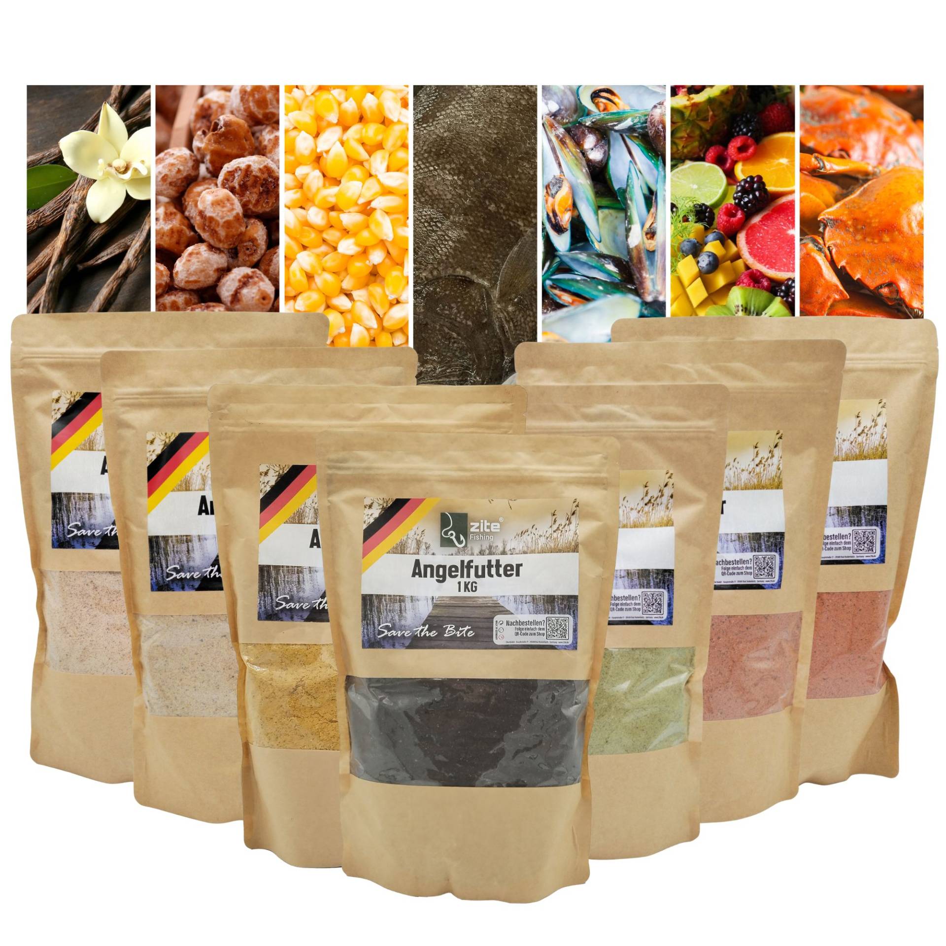 Zite Fishing Futter 7x1 kg versch. Sorten 7er Set