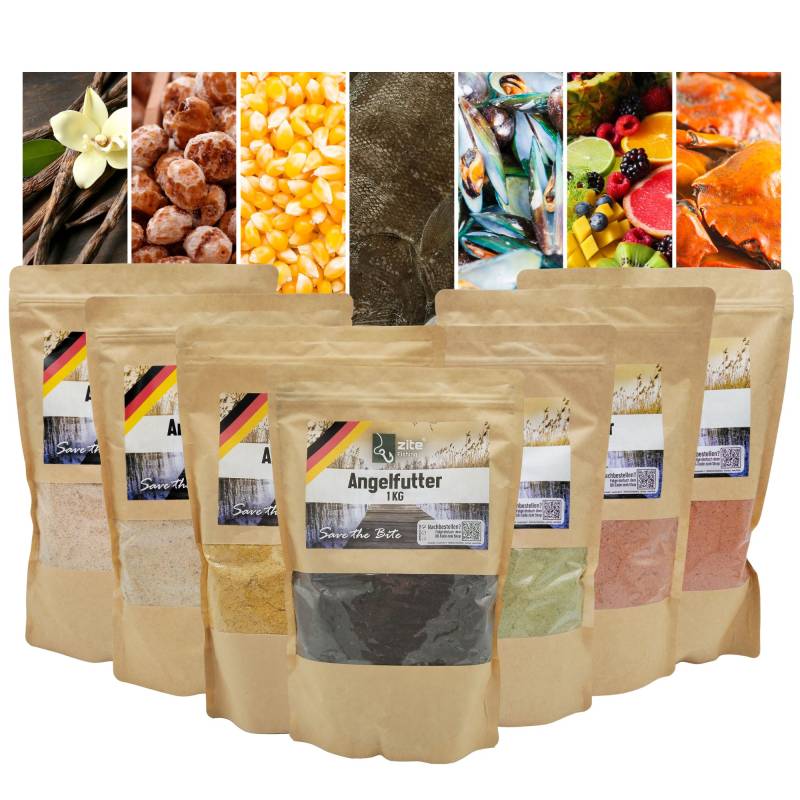 Zite Fishing Futter 7x1 kg versch. Sorten 7er Set