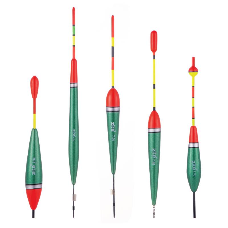 Zite Fishing Karpfen Posenset 5 Stück (6g, 7g, 7g, 8g, 9g) Angelzubehör für das Karpfenangeln