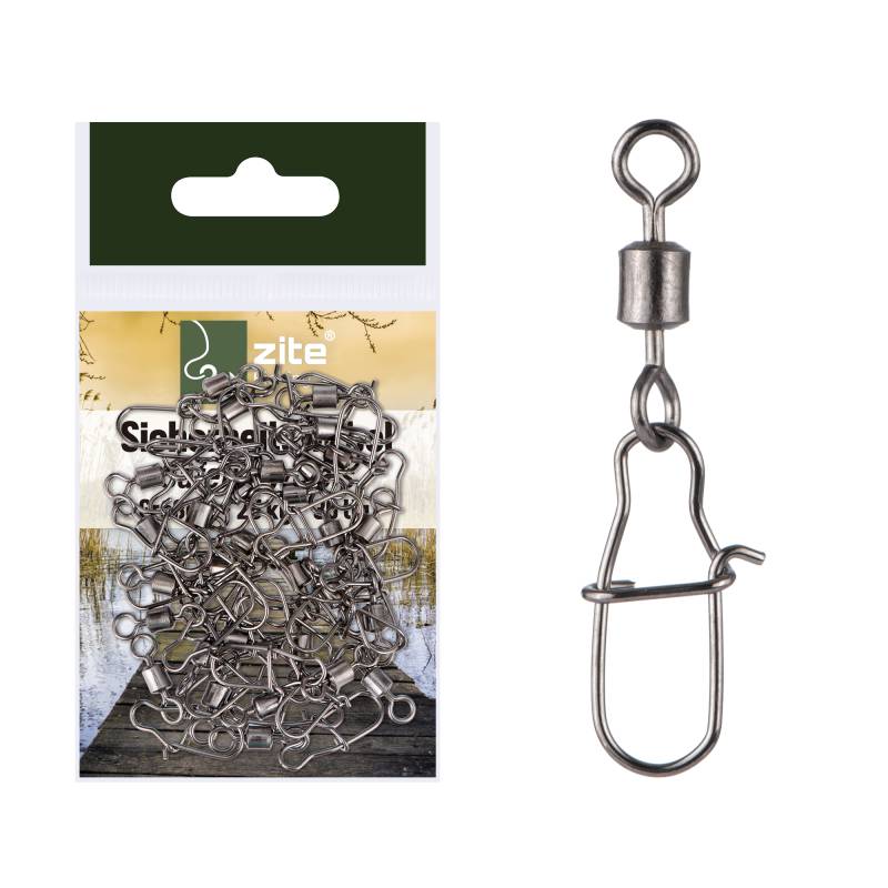 Zite Fishing Sicherheitswirbel Größe 4 - 25 kg Tragkraft - 30 Stück