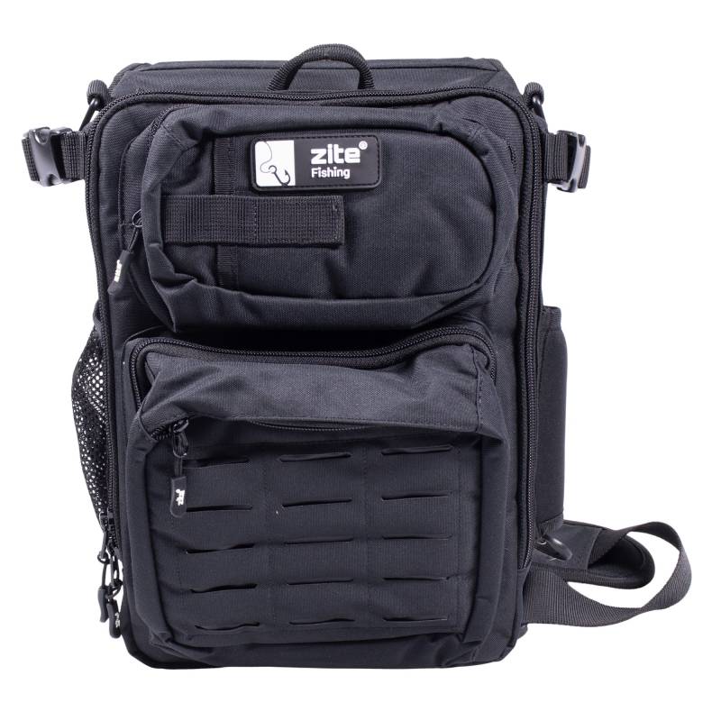 Zite Fishing Sling-Rucksack mit 2 Tackleboxen - 36 x 25 x 13 cm Angeltasche