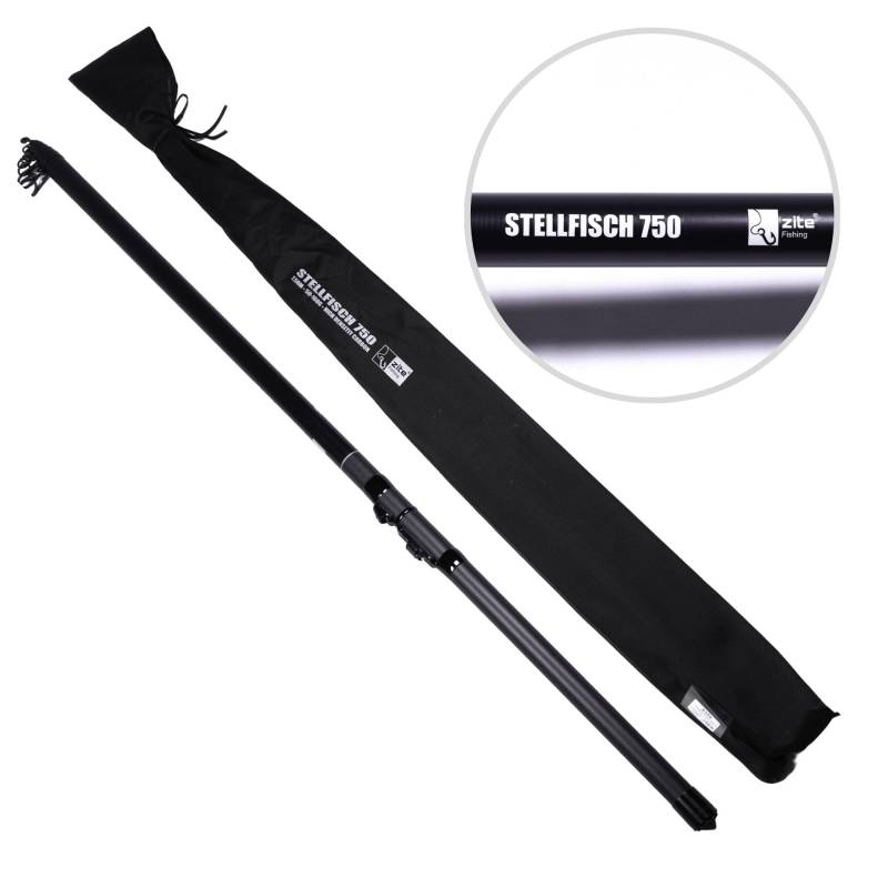 Stellfischrute 750cm 50-160g Teleskoprute Hecht Zander Angeln 8-teilig Zite Fishing Stellfischrute 750cm 50-160g Teleskoprute Hecht Zander Angeln 8-teilig Zite Fishing