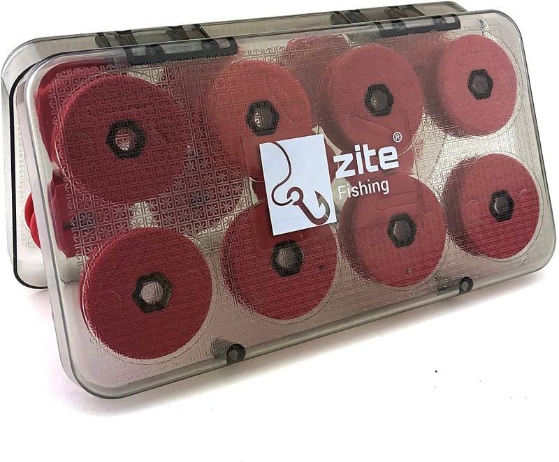 Zite Fishing Vorfachaufwickler-Box mit 16 Schnuraufwicklern