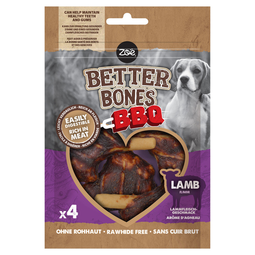 Zoë Better Bones BBQ mit Lamm 4er-Pack