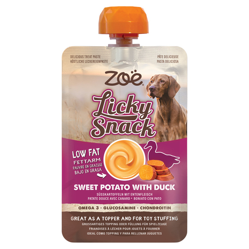 Zoë Licky Snack Süßkartoffel mit Ente 85 g Zoë Licky Snack Süßkartoffel mit Ente 85 g
