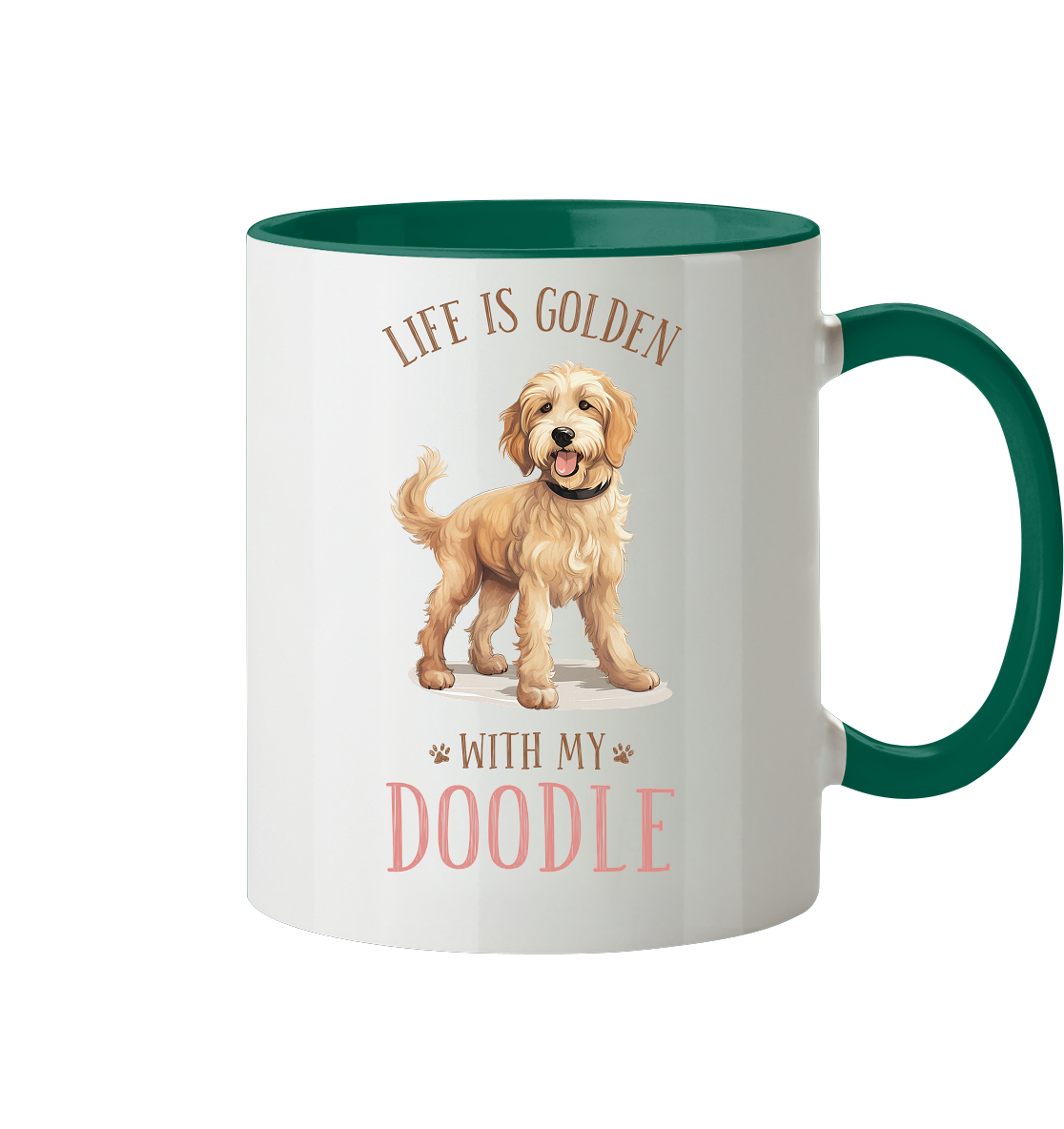 Zweifarbige Tasse "Doodle"