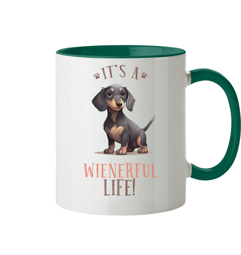 Zweifarbige Tasse "Wienerful Life"