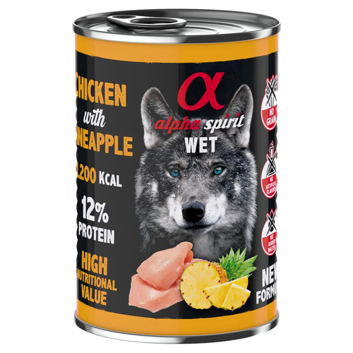 alpha spirit Huhn mit Ananas 400 g - 6 Stück