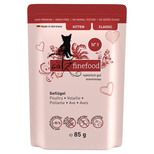 catz finefood Kitten No. 03 Geflügel 85 g