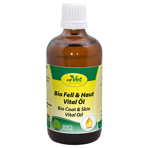 cdVet Bio Fell & Haut Vital Öl 100 ml für Katzen