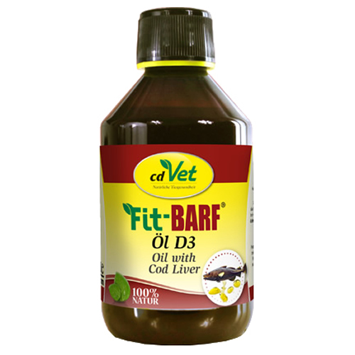 cdVet FIT-BARF Öl D3 250 ml für Katzen