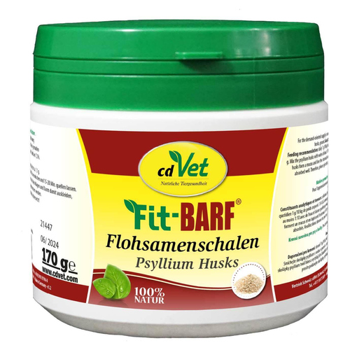 cdVet Fit-BARF Flohsamenschalen 170 g für Katzen