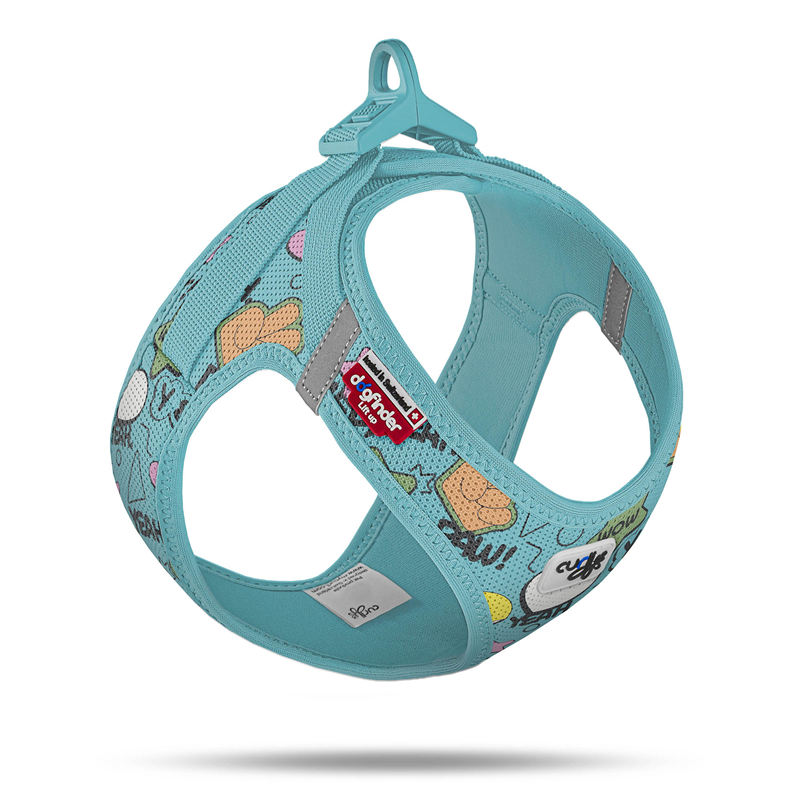 curli Clasp Vest Geschirr SE25 Comic Turquoise - XS