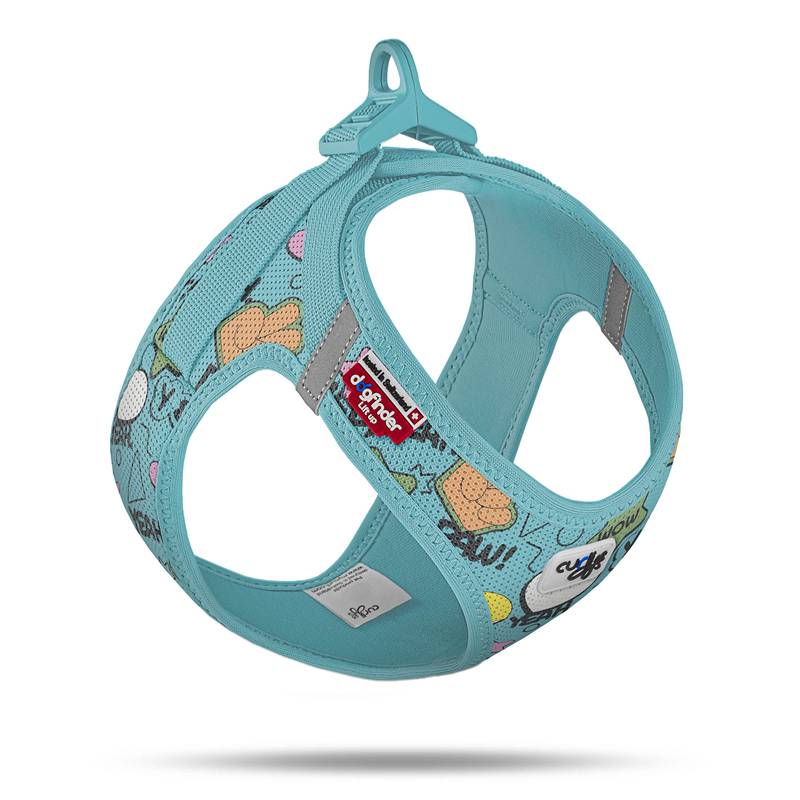 curli Clasp Vest Geschirr SE25 Comic Turquoise - XS