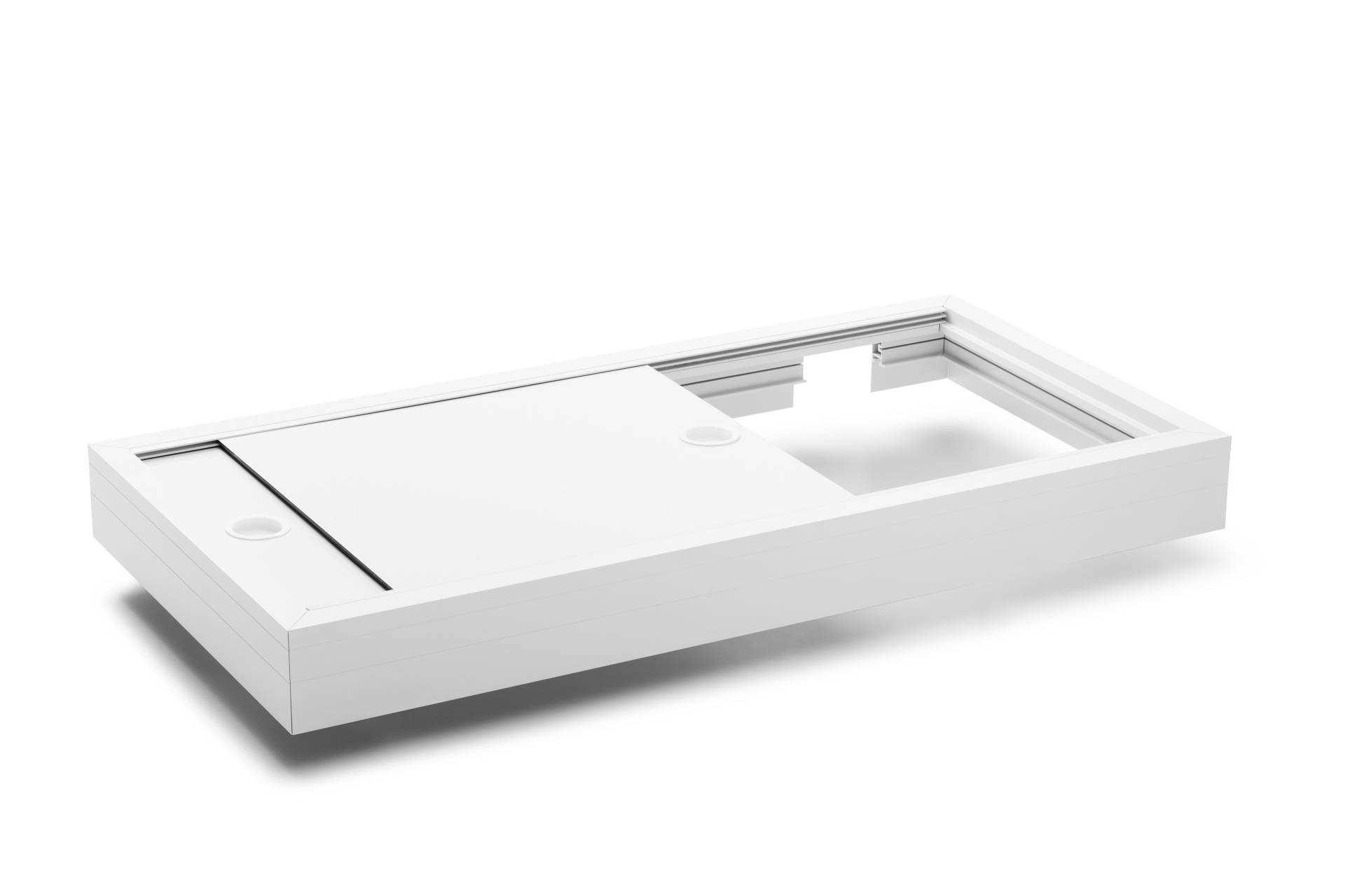 deLUX Aquariumabdeckung aus Aluminium - Slide Schiebedeckel - Weiß deLUX Aquariumabdeckung aus Aluminium - Slide Schiebedeckel - Weiß