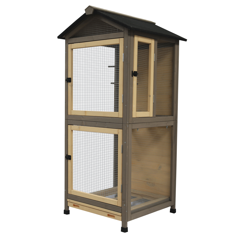 duvo plus - Woodland - Vogelhaus Citadel Country - 70 x 70 x 150 cm