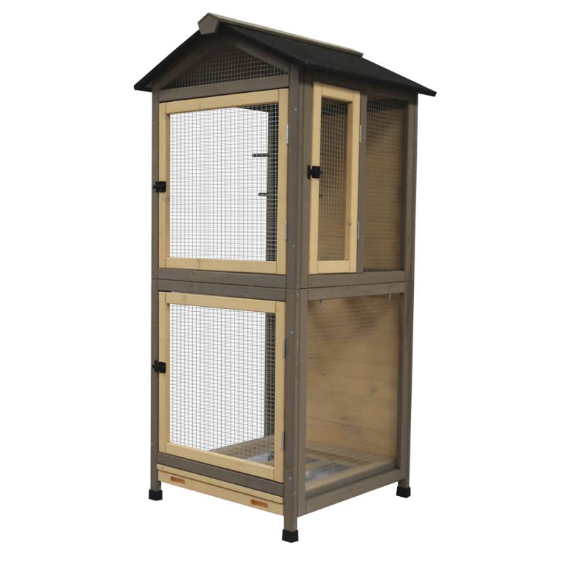 duvo plus - Woodland - Vogelhaus Citadel Country - 70 x 70 x 150 cm