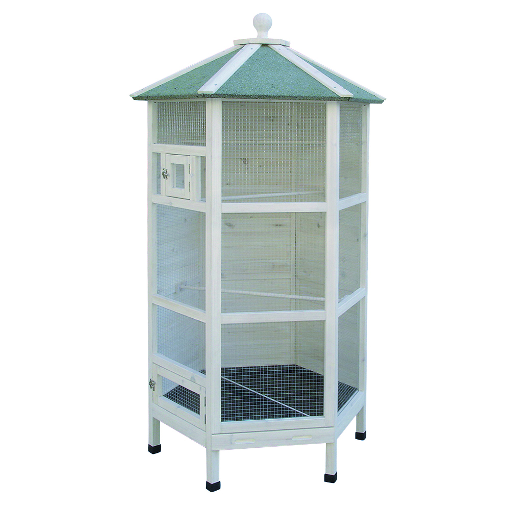 duvo plus - Woodland - Vogelhaus Hexagon Cottage - 6-eckig - 100 x 86 x 185 cm