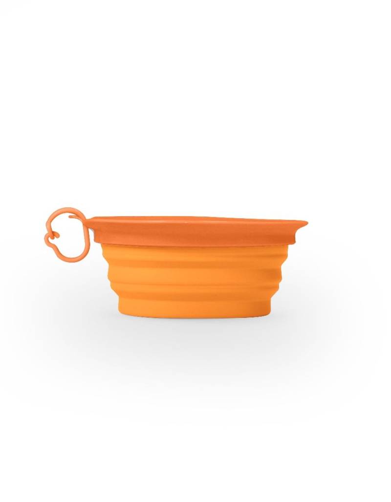 faltbarer Reisenapf Leaf Bowl orange
