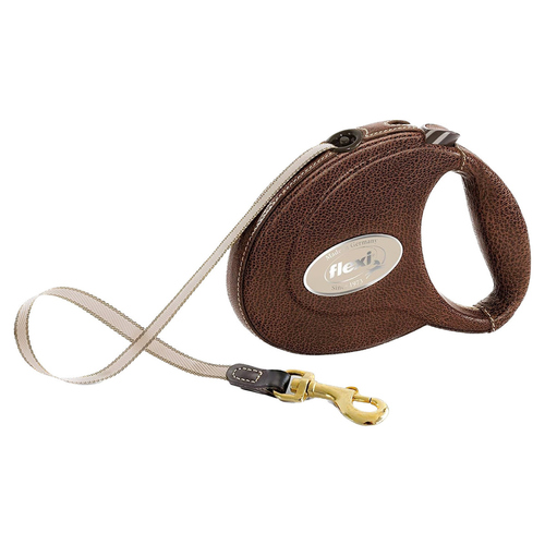 flexi Leather Gurt braun