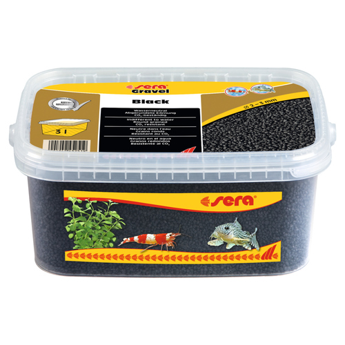 sera Gravel Black 2-3 mm 3 l