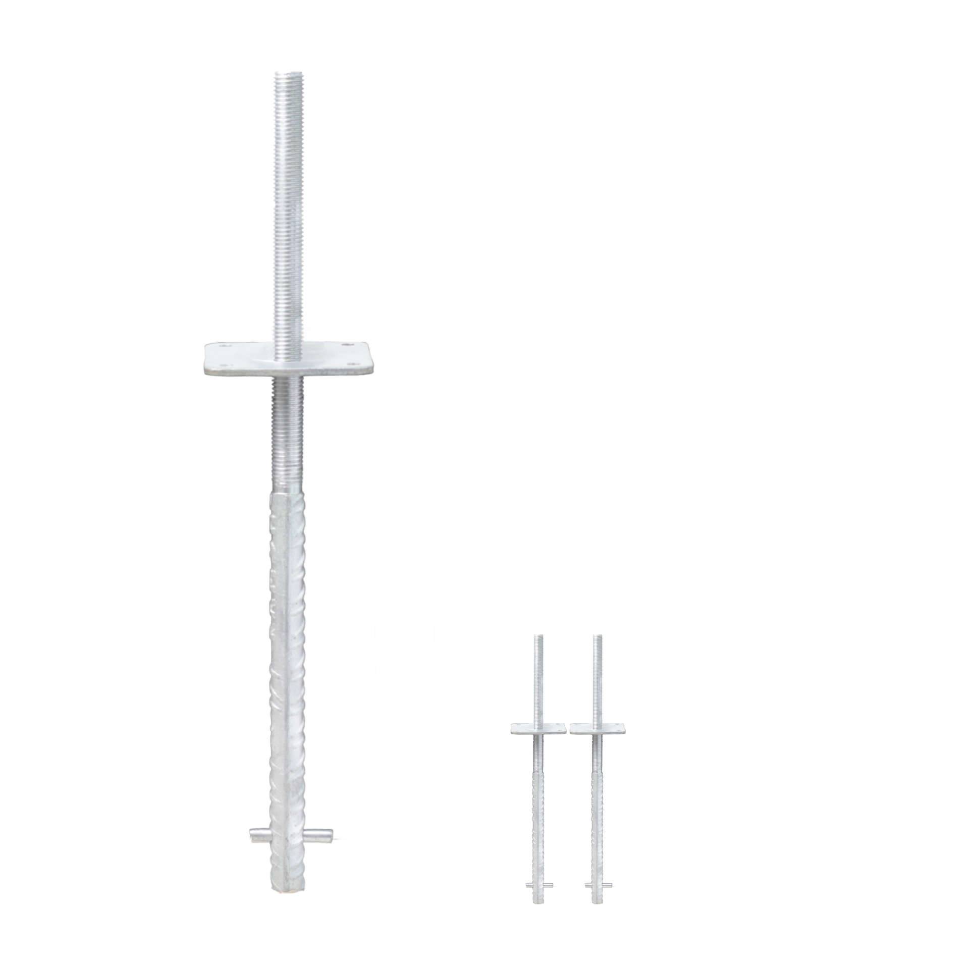 verstellbarer Pfostenträger zum einbetonieren - Betonanker Größe: 100x100x500mm ...