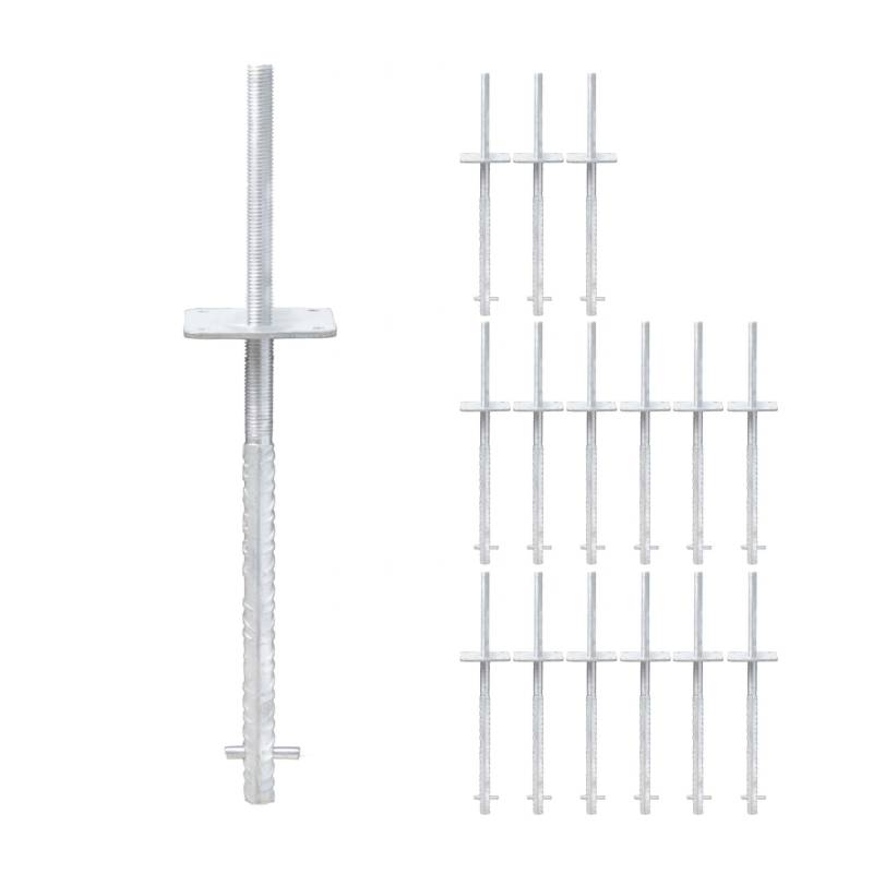 verstellbarer Pfostenträger zum einbetonieren - Betonanker Größe: 100x100x500mm ...