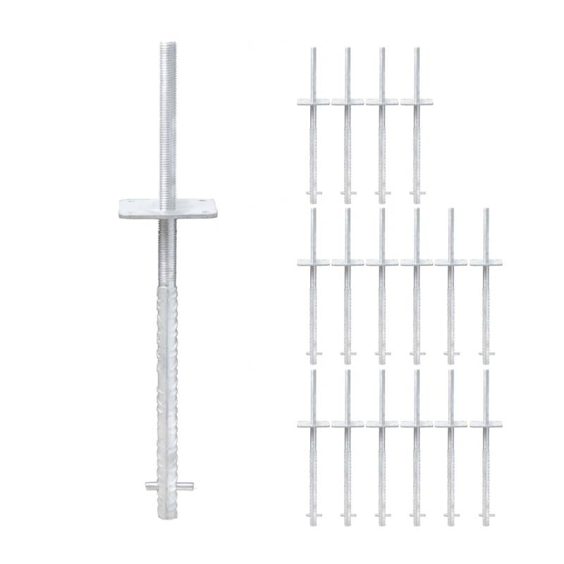 verstellbarer Pfostenträger zum einbetonieren - Betonanker Größe: 100x100x500mm ...