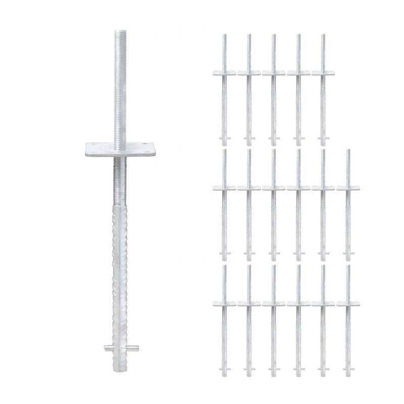 verstellbarer Pfostenträger zum einbetonieren - Betonanker Größe: 100x100x500mm ...