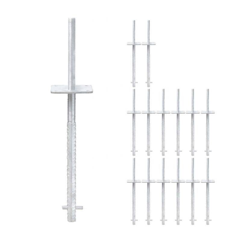 verstellbarer Pfostenträger zum einbetonieren - Betonanker Größe: 100x100x500mm ...