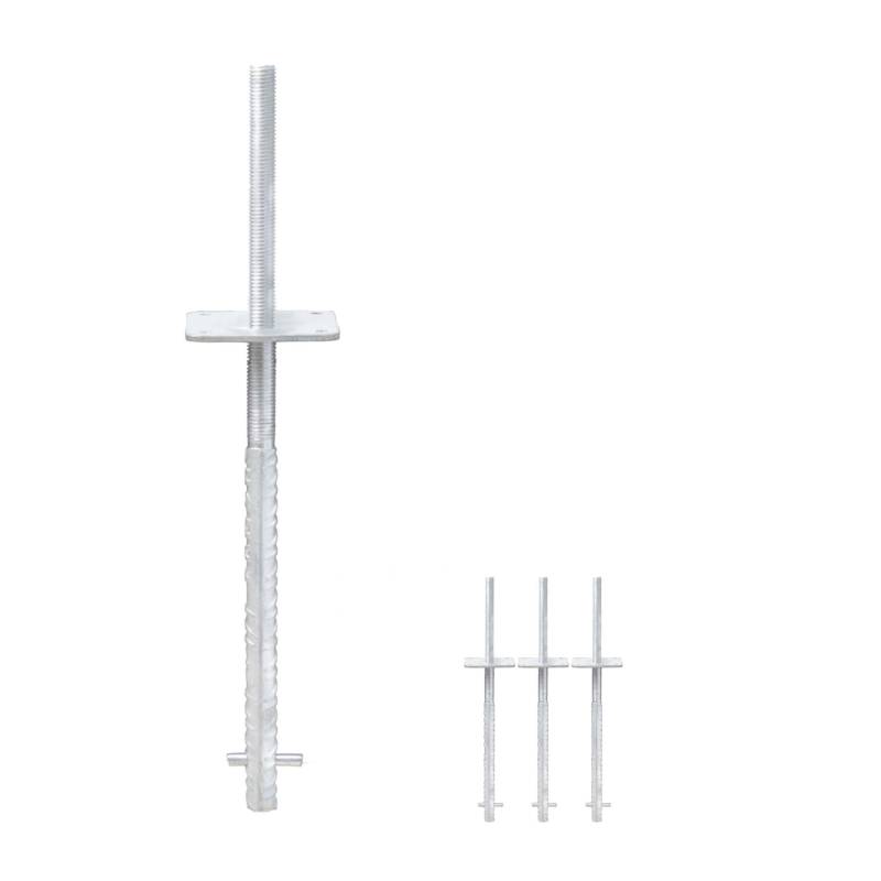 verstellbarer Pfostenträger zum einbetonieren - Betonanker Größe: 100x100x500mm ...