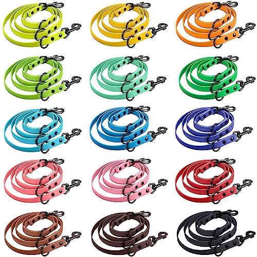 bio-leine verstellbare Biothane Hundeleine für mittlere und große Hunde bis 35kg - 12mm 16mm 19mm I Führleine verstellbar bis 5m lang - Leine Übungsleine von bio-leine