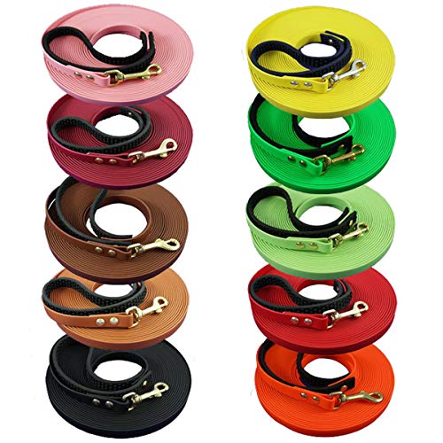 bio-leine 15m Schleppleine Hundeleine Leine aus Biothane mit Karabiner, für kleine und große Hunde, schmutz- und wasserabweisend, 12mm breit, Dunkelgrün bio-leine 15m Schleppleine Hundeleine Leine aus Biothane mit Karabiner, für kleine und große Hunde, schmutz- und wasserabweisend, 12mm breit, Dunkelgrün von bio-leine