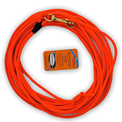 bio-leine 15m Schleppleine Hundeleine Leine aus runder Biothane mit Karabiner, Ø 8 mm, für kleine und große Hunde, schmutz- und wasserabweisend, Orange bio-leine 15m Schleppleine Hundeleine Leine aus runder Biothane mit Karabiner, Ø 8 mm, für kleine und große Hunde, schmutz- und wasserabweisend, Orange von bio-leine