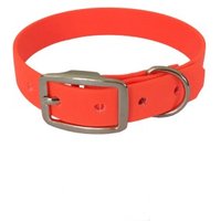 bio-leine 52-62cm HU Biothane Halsband orange 24 cm, 33 cm von bio-leine