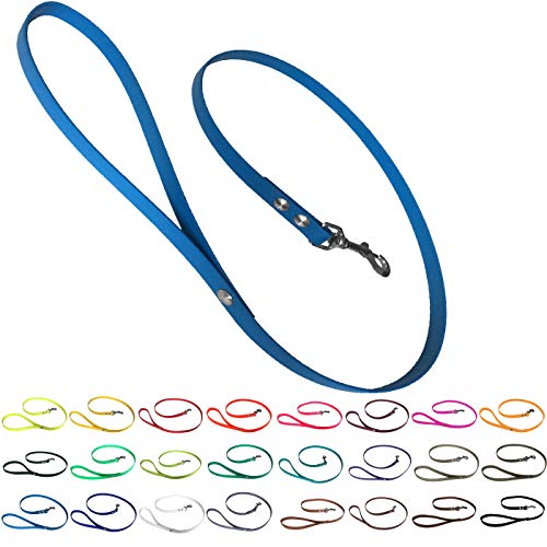 bio-leine Führleine Hundeleine mit Handschlaufe aus Biothane, 19mm breit, schmutz- und wasserabweisend, Leine für Hunde, 1,20 m Hellblau bio-leine Führleine Hundeleine mit Handschlaufe aus Biothane, 19mm breit, schmutz- und wasserabweisend, Leine für Hunde, 1,20 m Hellblau von bio-leine