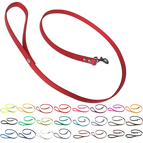 bio-leine Führleine Hundeleine mit Handschlaufe aus Biothane, 19mm breit, schmutz- und wasserabweisend, Leine für Hunde, 1,20 m Rot bio-leine Führleine Hundeleine mit Handschlaufe aus Biothane, 19mm breit, schmutz- und wasserabweisend, Leine für Hunde, 1,20 m Rot von bio-leine