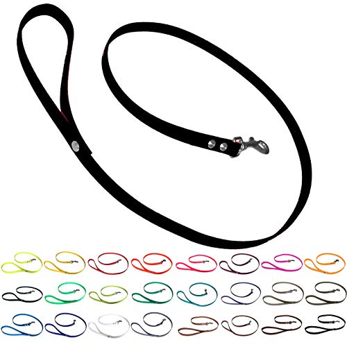 bio-leine Führleine Hundeleine mit Handschlaufe aus Biothane, 19mm breit, schmutz- und wasserabweisend, Leine für Hunde, 1,20 m Schwarz bio-leine Führleine Hundeleine mit Handschlaufe aus Biothane, 19mm breit, schmutz- und wasserabweisend, Leine für Hunde, 1,20 m Schwarz von bio-leine