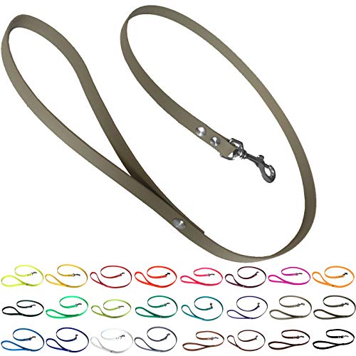 bio-leine Führleine Hundeleine mit Handschlaufe aus Biothane, 19mm breit, schmutz- und wasserabweisend, Leine für Hunde, 1,50 m Dunkelbeige bio-leine Führleine Hundeleine mit Handschlaufe aus Biothane, 19mm breit, schmutz- und wasserabweisend, Leine für Hunde, 1,50 m Dunkelbeige von bio-leine