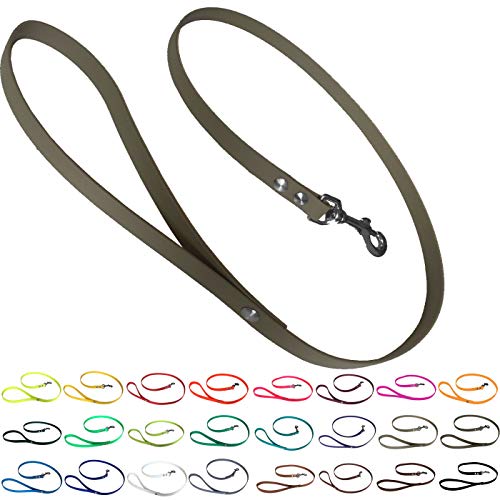 bio-leine Führleine Hundeleine mit Handschlaufe aus Biothane, 19mm breit, schmutz- und wasserabweisend, Leine für Hunde, 1,50 m Military Olive bio-leine Führleine Hundeleine mit Handschlaufe aus Biothane, 19mm breit, schmutz- und wasserabweisend, Leine für Hunde, 1,50 m Military Olive von bio-leine