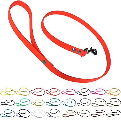 bio-leine Führleine Hundeleine mit Handschlaufe aus Biothane, 19mm breit, schmutz- und wasserabweisend, Leine für Hunde, 1,50 m Neonorange bio-leine Führleine Hundeleine mit Handschlaufe aus Biothane, 19mm breit, schmutz- und wasserabweisend, Leine für Hunde, 1,50 m Neonorange von bio-leine