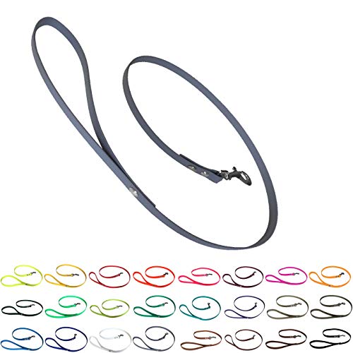 bio-leine Führleine Hundeleine mit Handschlaufe aus Biothane, 19mm breit, schmutz- und wasserabweisend, Leine für Hunde, 1,75 m Grau bio-leine Führleine Hundeleine mit Handschlaufe aus Biothane, 19mm breit, schmutz- und wasserabweisend, Leine für Hunde, 1,75 m Grau von bio-leine