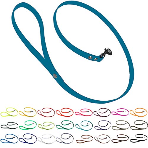 bio-leine Führleine Hundeleine mit Handschlaufe aus Biothane, 19mm breit, schmutz- und wasserabweisend, Leine für Hunde, 2,00 m Lagune bio-leine Führleine Hundeleine mit Handschlaufe aus Biothane, 19mm breit, schmutz- und wasserabweisend, Leine für Hunde, 2,00 m Lagune von bio-leine
