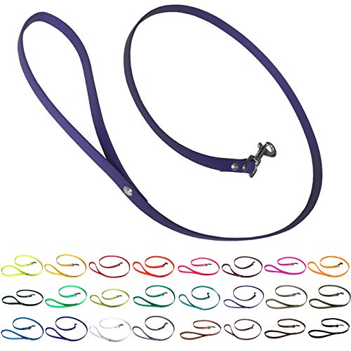 bio-leine Führleine Hundeleine mit Handschlaufe aus Biothane, 19mm breit, schmutz- und wasserabweisend, Leine für Hunde, 2,00 m Lila/Violett bio-leine Führleine Hundeleine mit Handschlaufe aus Biothane, 19mm breit, schmutz- und wasserabweisend, Leine für Hunde, 2,00 m Lila/Violett von bio-leine