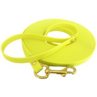 bio-leine 25-35 kg Schleppleine Biothane neon gelb 7,5 m von bio-leine