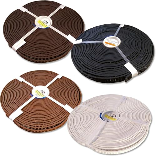 bio-leine SuperGrip BioThane Meterware - in Schwarz I 12 mm breit und 6,25 mm dick I bis zu 30 m lang I schmutz- und wasserabweisend von bio-leine