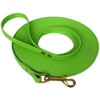 bio-leine ab 35 kg Biothane Schleppleine frühlingsgrün 12 m von bio-leine